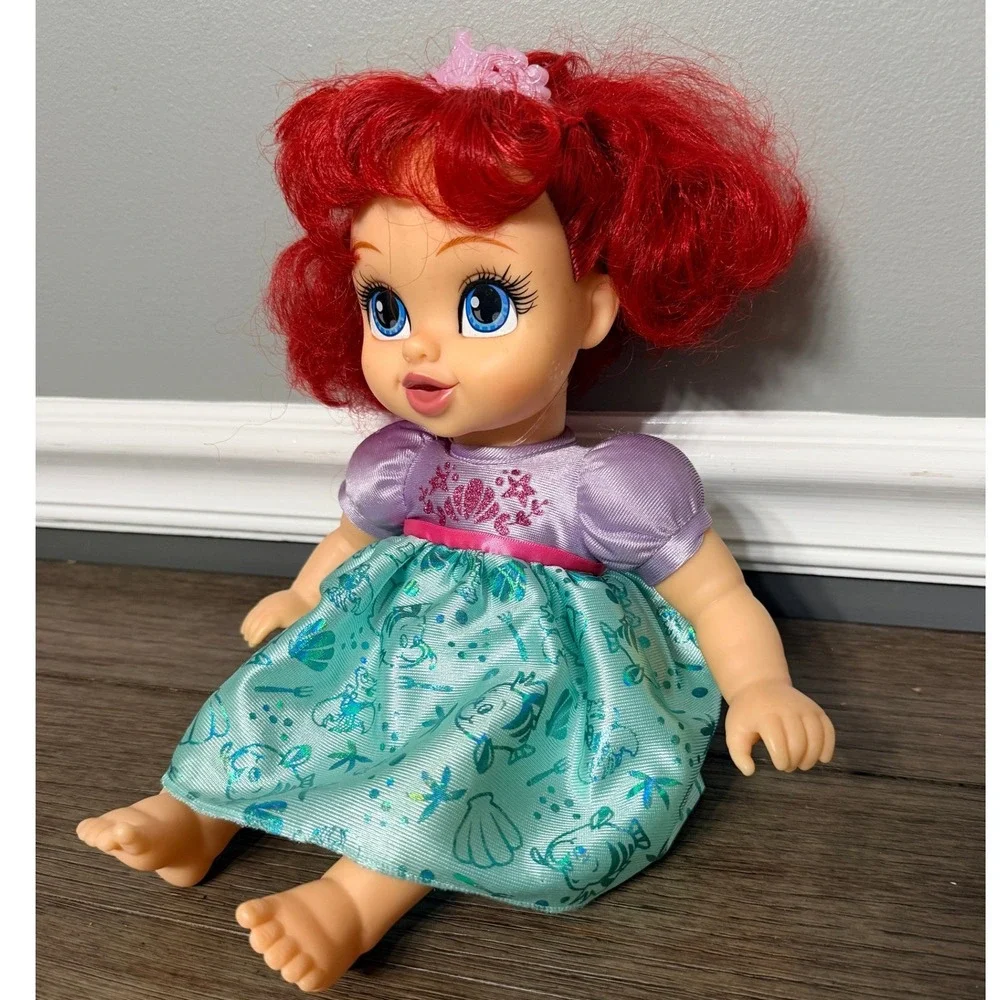 Disney Princess Ariel Baby Doll Jakks Pacific The Little Mermaid Red Hair Toy‎